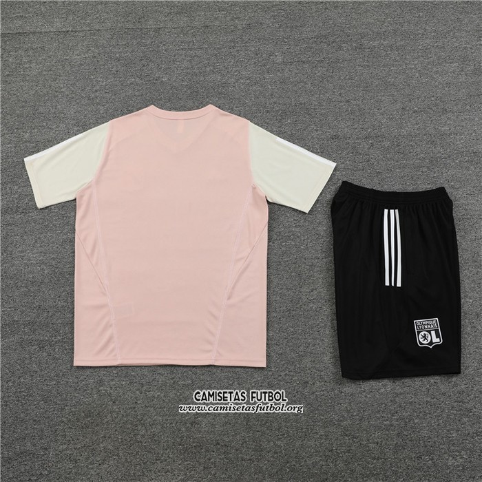 Chandal del Lyon Manga Corta 2023/2024 Rosa - Pantalon Corto
